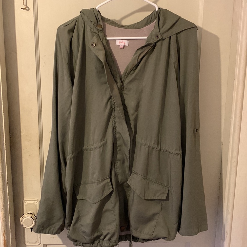 Pixley women’s green jacket size medium EUC